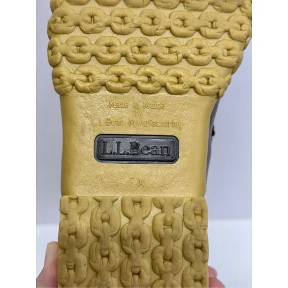 L.L.Bean Duck Boots Size 9 Womens Fleece Lined Zip Front Winter Boot NEW