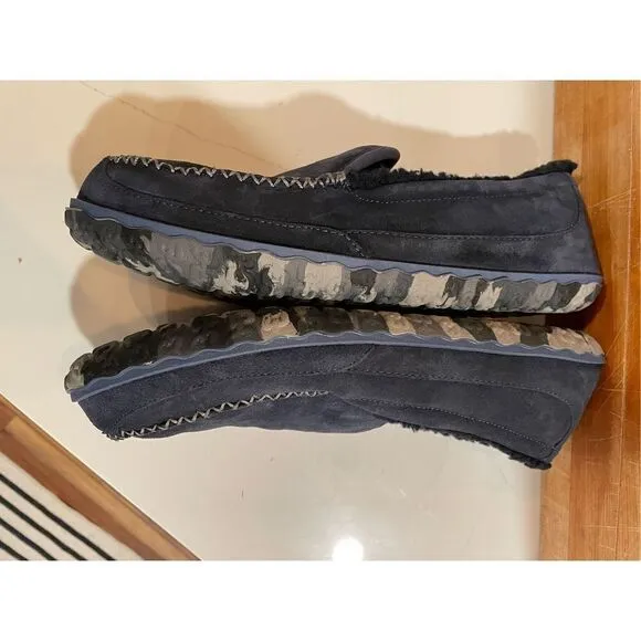 L.L.Bean Mountain Slippers Men's Shoes Carbon Navy Sz 12M
