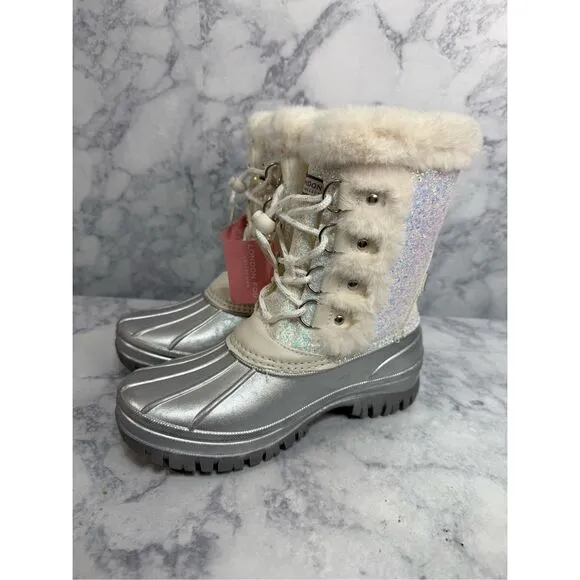 London Fog Girls Snow Boots sz 3 Insulated NEW # K988