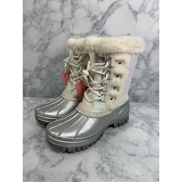 London Fog Girls Snow Boots sz 3 Insulated NEW # K988