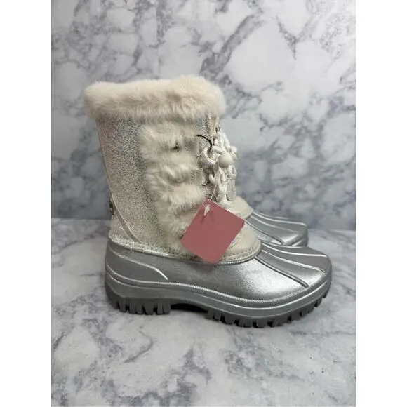 London Fog Girls Snow Boots sz 3 Insulated NEW # K988