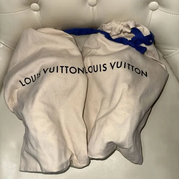 Louis Vuitton Black White Satin Leather Ankle Strap Block Heels Pump 9.5/10 40.5