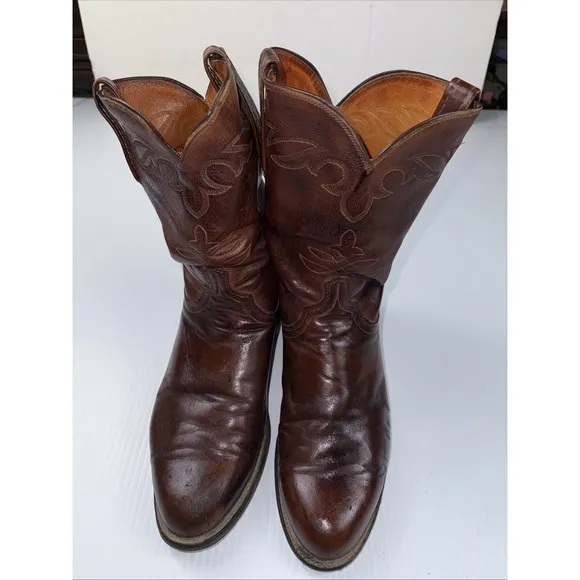 Lucchese 1883 Dark Brown Boots Men 9D 400209