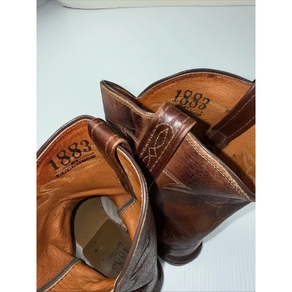 Lucchese 1883 Dark Brown Boots Men 9D 400209