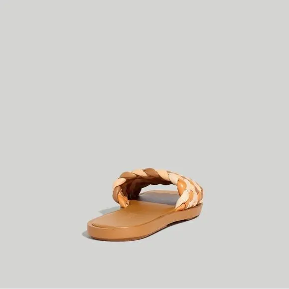 Madewell Suzi Slide Sandal in Multi Woven Leather NIB