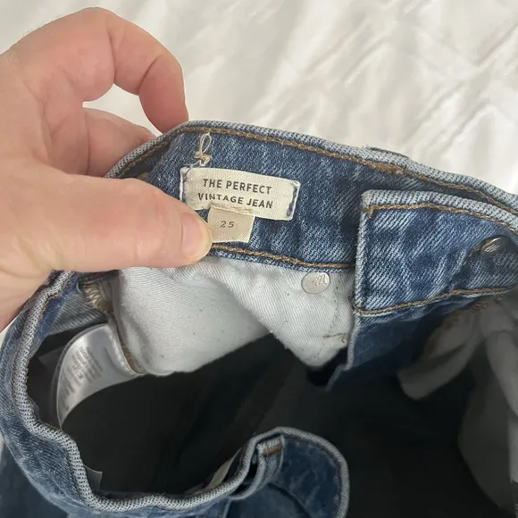 Madewell The Perfect Vintage Jeans Women’s Size 25 Rigid Denim