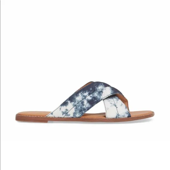 Madewell The Skyler Slide Sandal in Tie-Dye