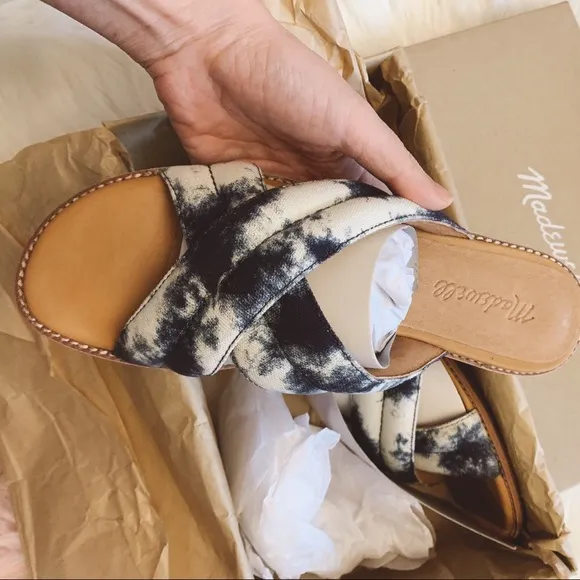Madewell The Skyler Slide Sandal in Tie-Dye