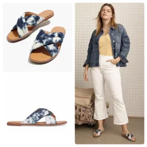 Madewell The Skyler Slide Sandal in Tie-Dye