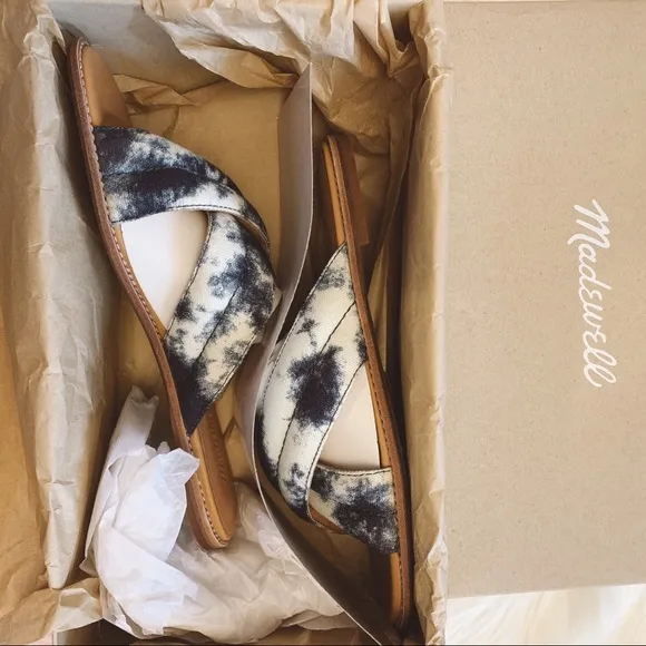Madewell The Skyler Slide Sandal in Tie-Dye