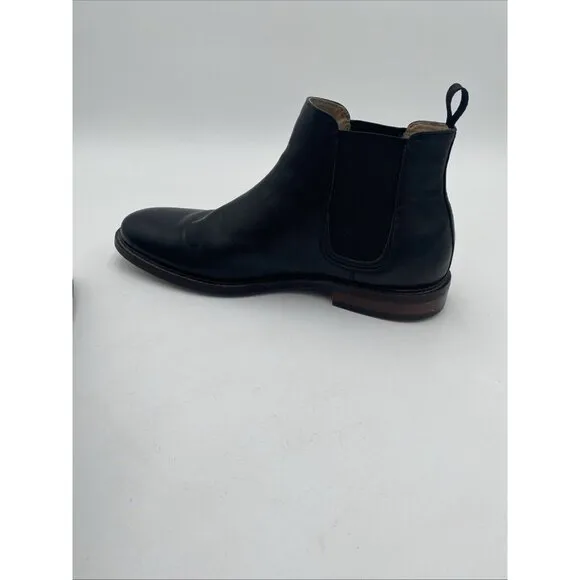 Men Aston Grey Black Leather Chelsea Boot Sz 9.5 Model 2705 Pagliaga Ankle Boots