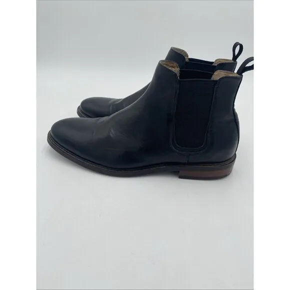 Men Aston Grey Black Leather Chelsea Boot Sz 9.5 Model 2705 Pagliaga Ankle Boots
