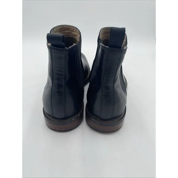Men Aston Grey Black Leather Chelsea Boot Sz 9.5 Model 2705 Pagliaga Ankle Boots