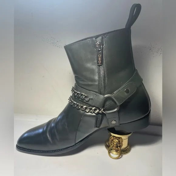 Men Boots leather marca oro made in spain sz 43 / 10