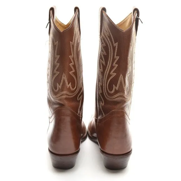 Men JR Custom Hand Made in USA X Toe Cowboy Boots 9 D