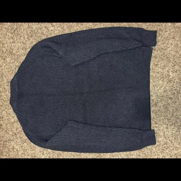 Men's Nike ESC Sweater Solid Color Round Neck Long Sleeves Pullover Wool Sweater