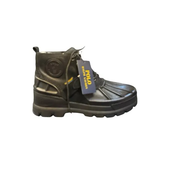 Mens Polo Ralph Lauren Oslo High size 11.5 D Leather Ankle High Duck Boots NEW