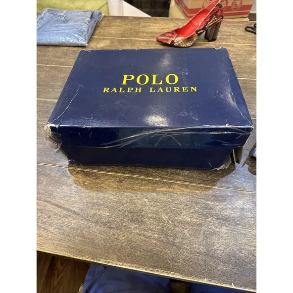 Mens Polo Ralph Lauren Oslo High size 11.5 D Leather Ankle High Duck Boots NEW