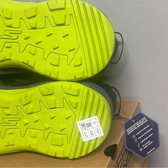 Men’s Skechers Go Run Trail Altitude Shoe Black/Lime Size 8.5 NIB