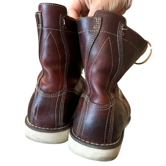 Men’s Timberland Earthkeepers Escape Men Shoes Brown Leather Lace Boots Size 9