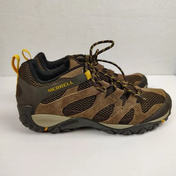Merrell Hiking Shoes Alverstone Brown Trail Outdoor Mens 9.5 J48531