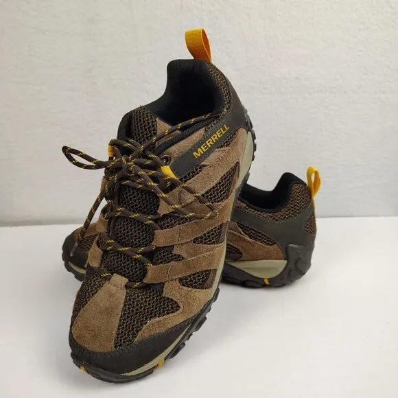 Merrell Hiking Shoes Alverstone Brown Trail Outdoor Mens 9.5 J48531