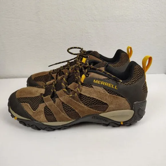 Merrell Hiking Shoes Alverstone Brown Trail Outdoor Mens 9.5 J48531