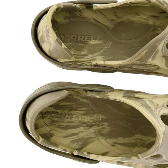 Merrell Hydro Moc Water Slip on‎ Everyday Sandals Shoes Green Grey Size Men 12
