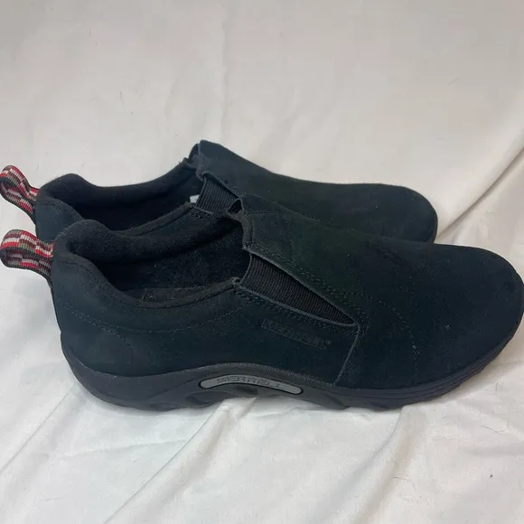 Merrell J95631 Jungle Moc Slip-On Shoes - Midnight Leather, Big Kids Sz 7 US