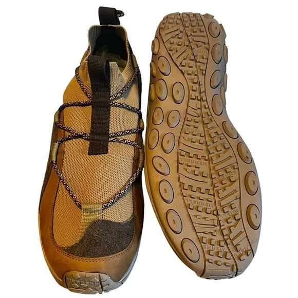 Merrell Mens Jungle Moc Explorer Suede Coyote Slip On Shoes Size 13