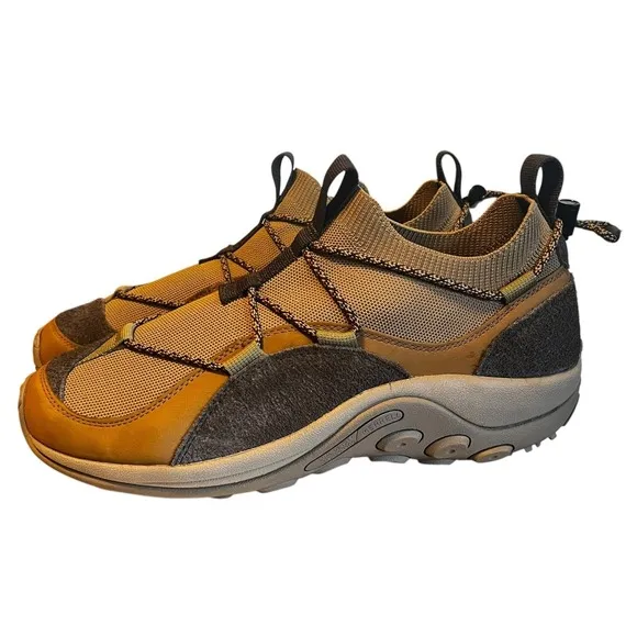 Merrell Mens Jungle Moc Explorer Suede Coyote Slip On Shoes Size 13