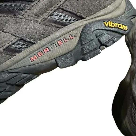 Merrell Moab 2 Vented Hiking Shoes Men’s 10.5 Outdoor Waterproof Beluga Gray