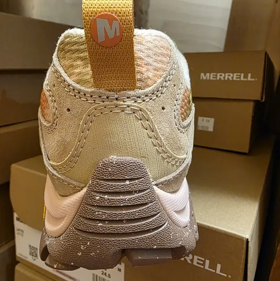 Merrell Moab 3 Bliss Hiking Shoes - Tan and Orange