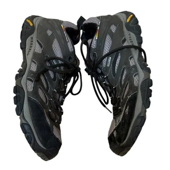 Merrell Moab Beluga Hiking Boots 13 Men Black Gorpcore Trail Outdoor J87577