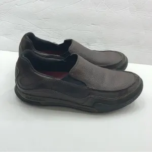 Merrell Shoes Size 9.5 Performance Espresso Slip On Loafers Brown Leather