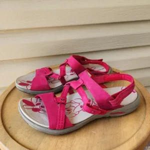 Merrell swivel women's rose red sandals