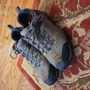 Merrell tan mens outdoor hiking shoes