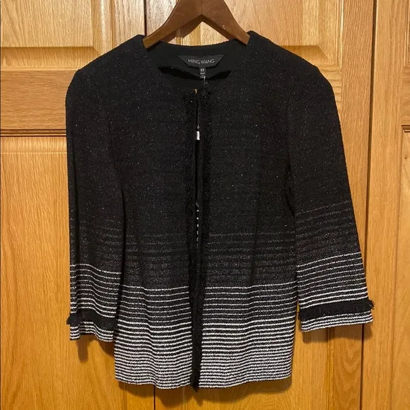 Ming Wang open front knit jacket cardigan size extra small