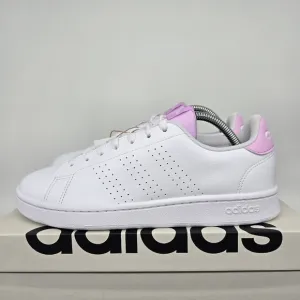 New adidas Advantage 'White Bliss Lilac' Women's Shoes Size 8.5