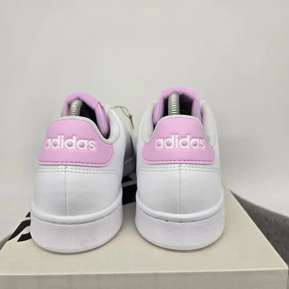 New adidas Advantage 'White Bliss Lilac' Women's Shoes Size 8.5