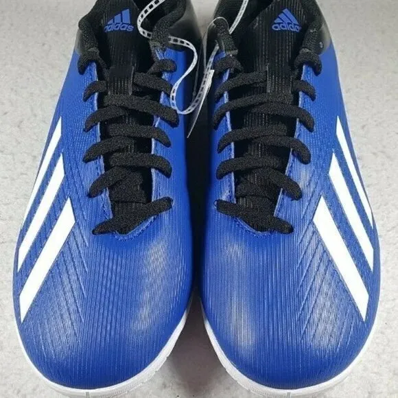 New Adidas X 19.4 Indoor Soccer‎ Football Shoes Team Royal Blue EF1619 Mens Sz 7