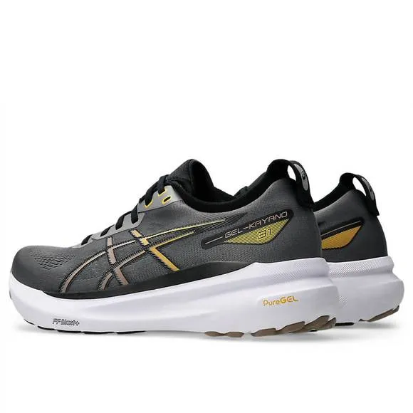 NEW ASICS men's gel-kayano 31 shoes in carbon/taupe grey