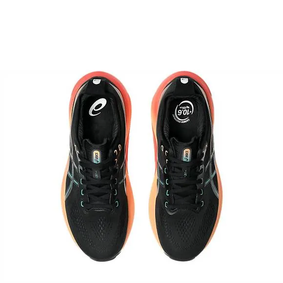 NEW ASICS men's kayano 31 running shoes in black/rainy lake
