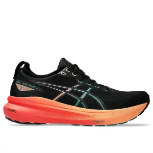 NEW ASICS men's kayano 31 running shoes in black/rainy lake