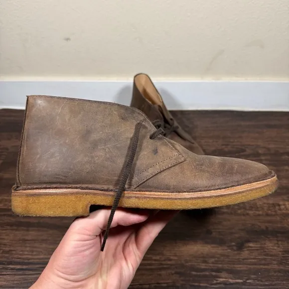 NEW Astorflex Vera Pelle Chukka Boots Men Size 9 Brown Leather Round Toe Lace Up