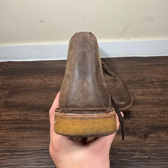 NEW Astorflex Vera Pelle Chukka Boots Men Size 9 Brown Leather Round Toe Lace Up