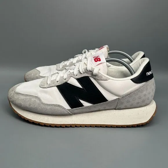 New Balance 237 Men's 11.5 Gray Suede Sneaker Classic Lace-Up Low Top Shoes