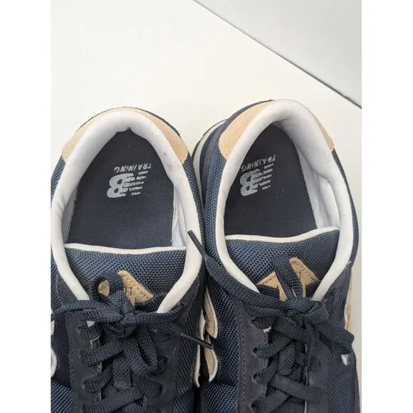 New Balance 501 Men's Shoes Size 8 Navy/ Tan Classic ML501BNV‎