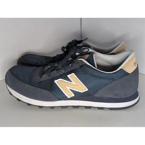 New Balance 501 Men's Shoes Size 8 Navy/ Tan Classic ML501BNV‎
