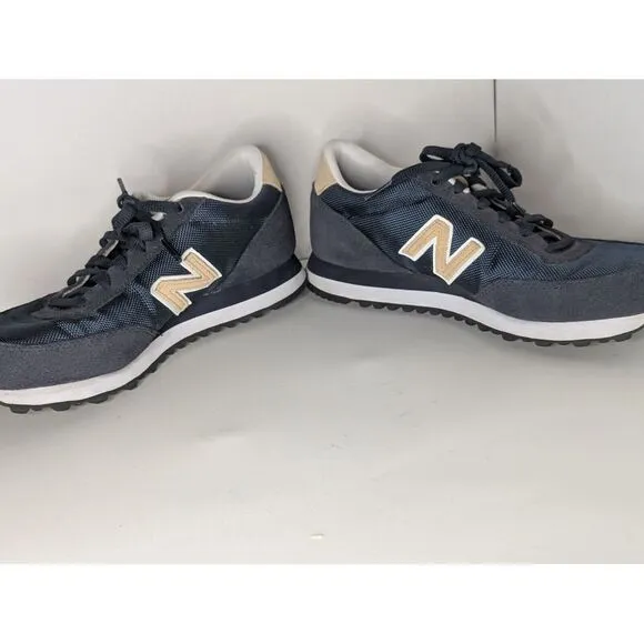 New Balance 501 Men's Shoes Size 8 Navy/ Tan Classic ML501BNV‎